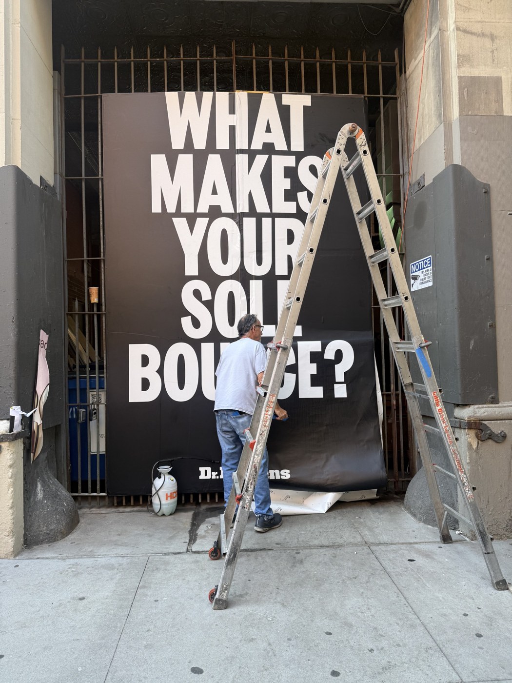 Storefront window lettering
